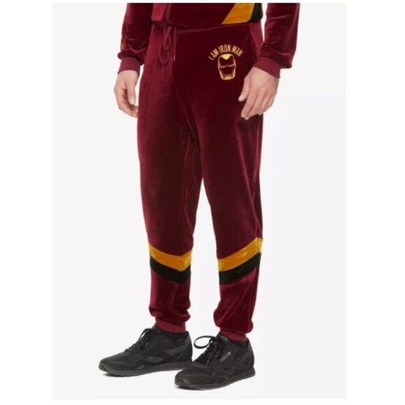 Universe Marvel Velour Joggers Plus Size 2X Avengers: Endgame I Am Iron Man NEW - Picture 2 of 14